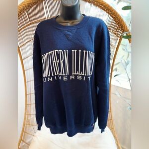 Vintage Russell Size XXL Blue Southern Illinois University Crewneck Sweatshirt